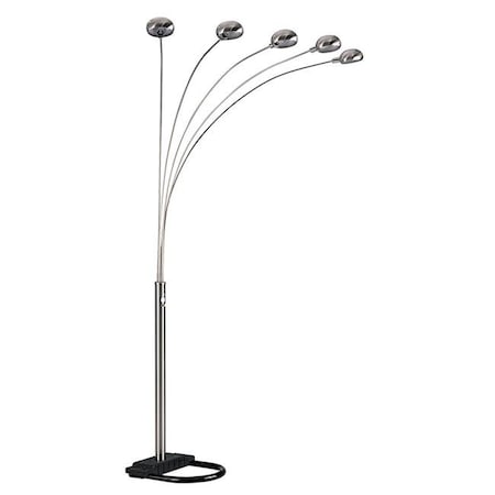 Ore Furniture Ore Furniture 6962SN 84 in. 5 Arms Arch Floor Lamp - Satin Nickel 6962SN